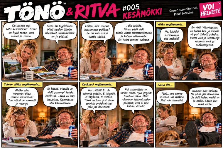 TÖNÖ & RITVA jakso 5: KESÄMÖKKI