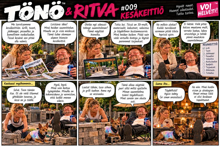 TÖNÖ & RITVA jakso 9: KESÄKEITTIÖ