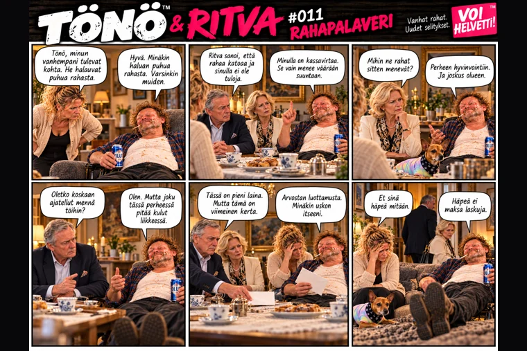 TÖNÖ & RITVA jakso 11: RAHAPALAVERI